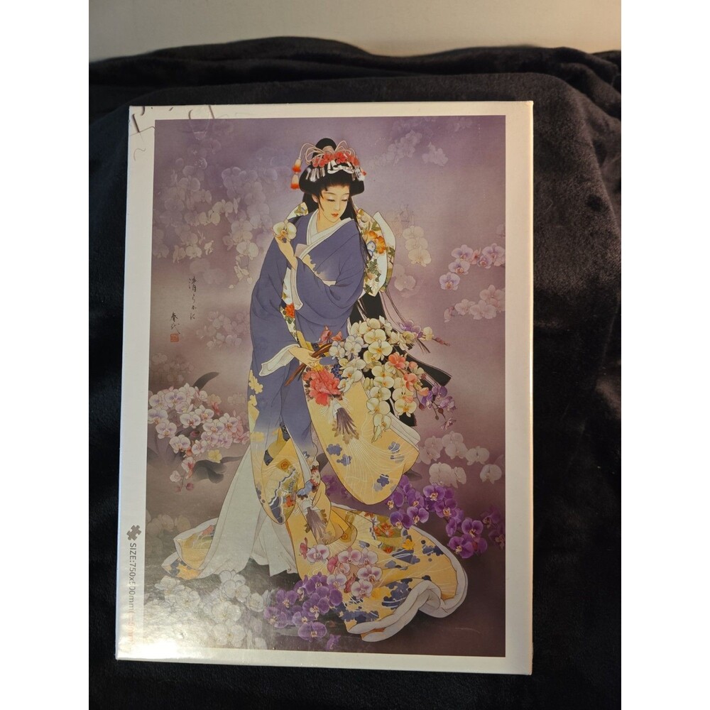Funnybox 1000 Piece Wooden Puzzle Aisan Geisha Haruyo Morita - New Unopened